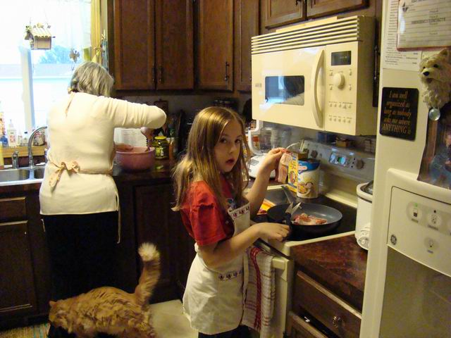 kayleen help'n gramma...