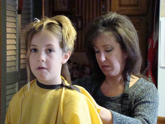 haircut from aunt debbie..