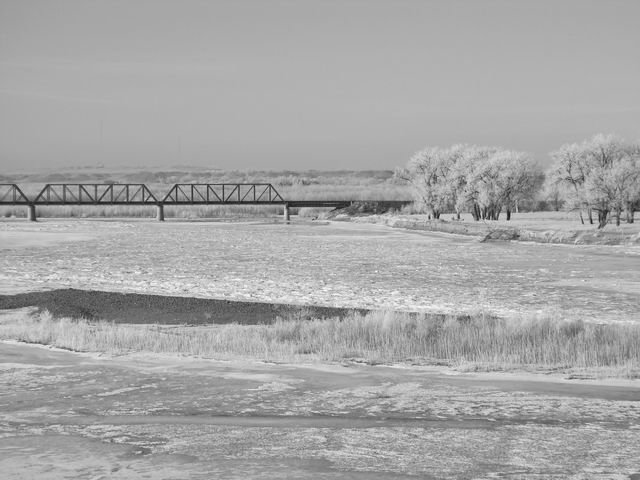 the black  bridge, glendive...