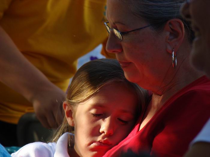 kayleen snuggling with gramma.....