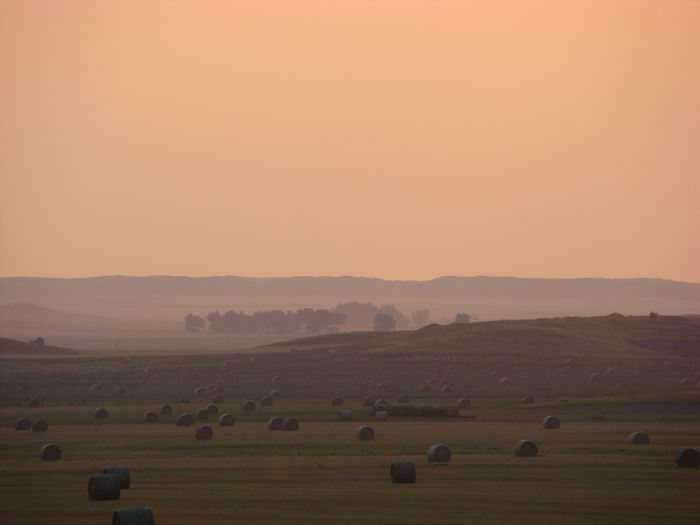 the sunsets have been spectacular 'cause of the fires in western montana....