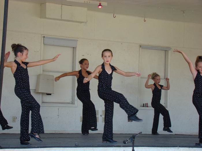 kayleen danced at the fair on saturday....