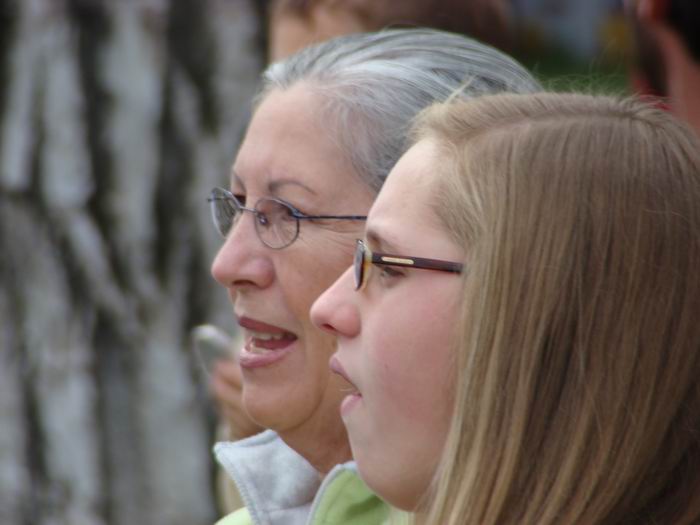 idelle and megan at bell street bridge days.....